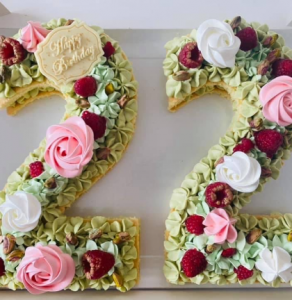 4- Form cake 22 pistache framboise