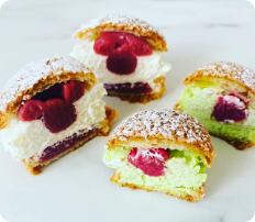 Choux craquelin a la creme