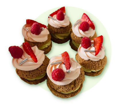 Choux craquelin praliné