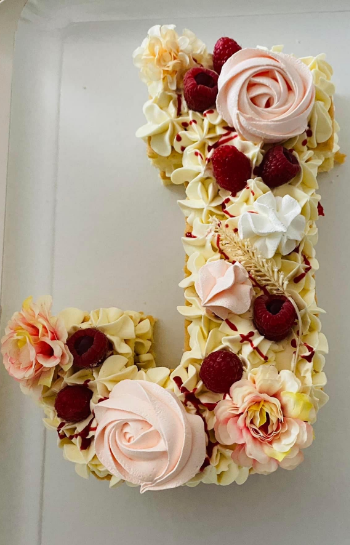 Form cake - lettre J