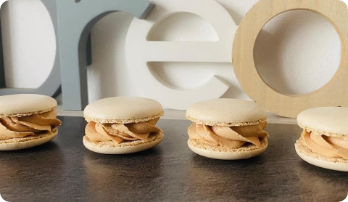 Macarons foie gras figue