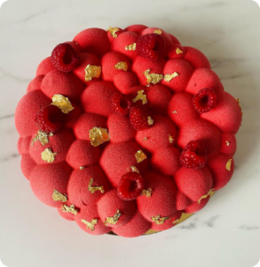 Entremets moule nuage rouge